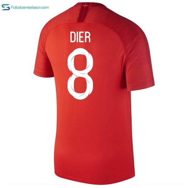 Camiseta Inglaterra 2ª Dier 2018 Rojo